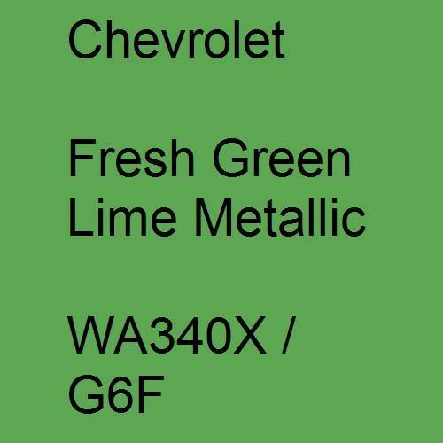 Chevrolet, Fresh Green Lime Metallic, WA340X / G6F.